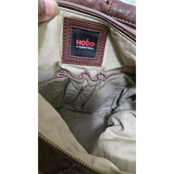 Hobo International Brown Leather Shoulder Bag With Fringe Detail & Interior Pock - Picture 6 of 9